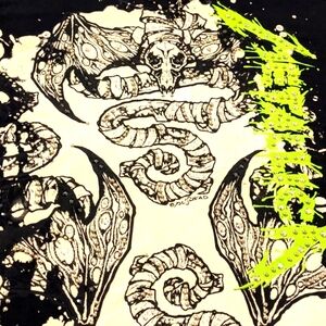 Metallica PUSHEAD All over print Tee T-shirt Snake Skull Death Studded